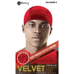 PREMIUM VELVET DOME CAP ASST. #2014(DZ)