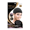 M&M #5011 STRETCH MESH DOME STYLE WIG CAP BLACK (DZ)