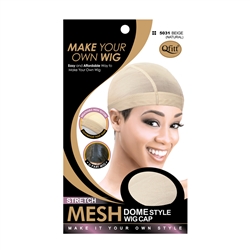 M&M #5031 MESH DOME STYLE WIG CAP NATURAL (DZ)