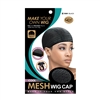 M&M #5081 COOL MESH WIG CAP BLACK (DZ)