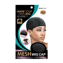 M&M #5081 COOL MESH WIG CAP BLACK (DZ)