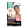 M&M #5228 HD STOCKING 24PCS WIG CAP BLACK NUDE (PC)