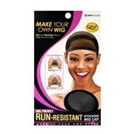 QFITT RUN-RESISTANT STOCKING WIG CAP BLACK #5231 (DZ)