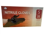 Dream World Nitrile Gloves S Black 100ct.