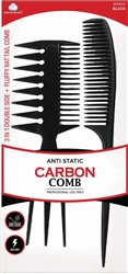 DREAM Comb Double Side 3 IN 1 + F/RAT Blk #BR98428(EA)