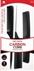 DREAM Comb Carbon Fine Wide Tail+Pin+Rat Blk #BR98432(EA)