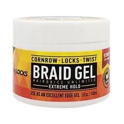 AllDay Locks Braid Gel Extreme Hold 5oz(EA)