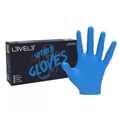 L3VEL3 Nitrile Gloves Blue 100 Pack