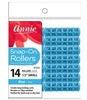 12 Annie Snap-On Magnetic Rollers Blue Small 1/2" (14 Count) 1001