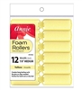 12 Annie Foam Rollers Yellow 7/8" Medium (12 Count) 1052