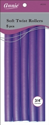12 Annie Soft Twist Rollers 10" Long (5 Pack)