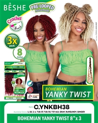 3 X BOHEMIAN YANKY TWIST 8"