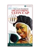 Donna Hair Care Treatment Drawstring Satin Cap Black #22076