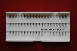 Eyelash Bulk - Flare Short Black - 100 pc Box