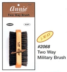 Annie two way military brush #2068 (Half-dz-6pcs)