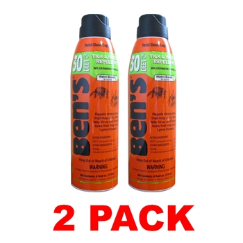 Ben's 0006-7178 30% DEET, 6oz Tick & Insect Repellent (2 PACK)