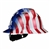 MSA 10071157 Full Brim V-Gard Hard Hat With American Stars & Stripes