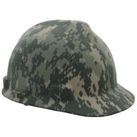 10103908 MSA Digital Camouflage Hard Hat With Ratchet Suspension