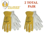 Tillman 1414 Drivers Glove Grain/Split Leather Cowhide, Sizes M, L, XL (2 pairs)