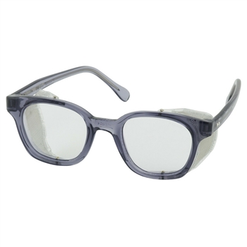 Bouton 249-5907-400 Traditional Smoke Frame Mesh Clear Lens Safety Glasses