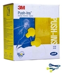3M EAR 318-1001 Push Ins Plugs With Safety Cord - 100 Pair Per Box