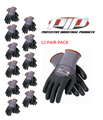 PIP 34-845 MaxiFlex Dotted Palms PIP 34-845 MaxiFlex Dotted Palms Micro-Foam Gloves - Sizes SM-XLG - 12 Pair PackMicro-Foam Gloves