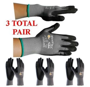 G-Tek MaxiFlex 34-874 PIP Seamless Knit Nylon Gloves - 3 Pair Pack