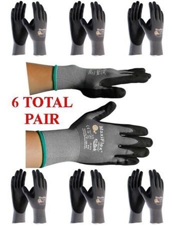 G-Tek MaxiFlex 34-874 PIP Seamless Knit Nylon Gloves - 6 Pairs