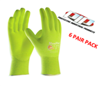 PIP 34-874FY MaxiFlex Ultimate Hi-Vis Nylon/Lycra Glove Nitrile Coated - 6 Pairs