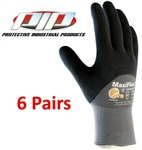 PIP 34-875 MaxiFlex Ultimate Nitrile Micro-Foam Coated Gloves - 6 Pairs