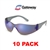 Gateway Safety 369M Blue Mirror Lens, Small Starlite Safety Glasses (10 PACK)