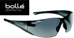 Bolle Rush 40071 Safety Glasses Smoke Gray Lens Black Frame Anti-Frame Lens