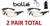 Bolle Rush 40209 Safety Glasses, Black/Gray Temples & CSP Anti-Fog Lens - 2 PAIR