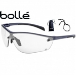 Bolle 40237 Silium Plus Safety Glasses, Graphite Frame With Clear Anti-Fog Lens