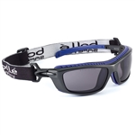 Bolle 40277 Baxter Safety Glasses/Goggles ANSI Z87+ - Black Frame - Smoke Platinum Anti-Fog Lens