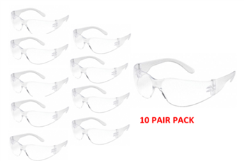 Gateway Safety 4680 Clear, Anti-Scratch Lens - 10 Pair Pack