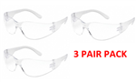 Gateway Safety 4680 Clear, Anti-Scratch Lens - 3 Pair Pack