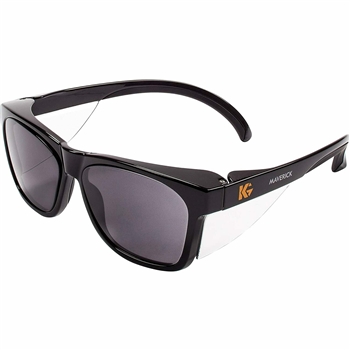 Kleenguard Maverick 49311 Smoke Anti-Fog Lens Safety Glasses With Integrated Side Shields