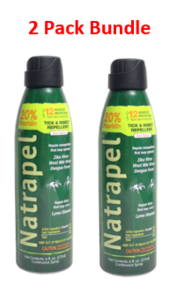 Natrapel 6878 Tick & Insect Repellent 6OZ - 2 Pack