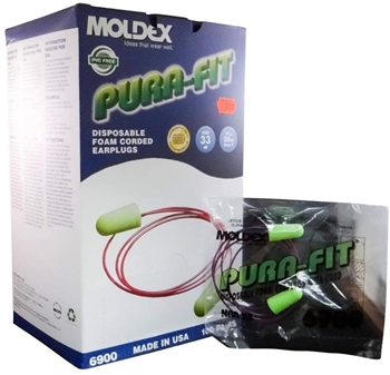 Moldex Pura-Fit Foam Earplugs — Ear Plugs Type and Package: Box of