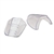 H.L. Bouton Slip-On Sideshields for safety glasses, Clear Flexible, One pair, 99705