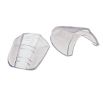 H.L. Bouton Slip-On Sideshields for safety glasses, Clear Flexible, One pair, 99705