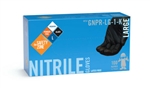 Safety Zone GNPR-LG-1-K LARGE Black Nitrile Powder Free Gloves (1 Box)