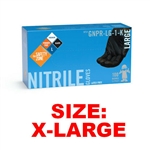 Safety Zone GNPR-XL-1K Black Nitrile Powder Free Gloves (1 Box)