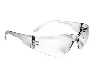 MR0110ID Clear Wrap Around Safety Glasses