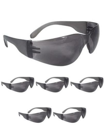 Radians MR0120ID Mirage Smoke Gray Safety Glasses - 6 PAIRS