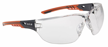 Bolle NESSPPSI Ness Plus Safety Glasses Sunglasses ANSI Z87+ - Clear Lens
