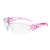 Radians Optima OP6710ID Safety Glasses ANSI Z87.1 - Pink Temples - Clear Lens