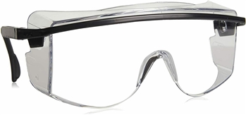 Uvex S2500C Astro Safety Glasses, Worn Over Prescription Glasses