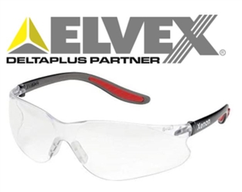 Elvex SG-14C Xenon Safety Glasses, Clear Lens Safety Glasses